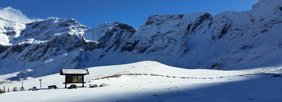 Cirque de Troumouse : randonnée dans la neige