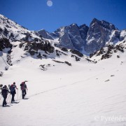 Raquettes à neige au refuge des Oulettes de Gaube